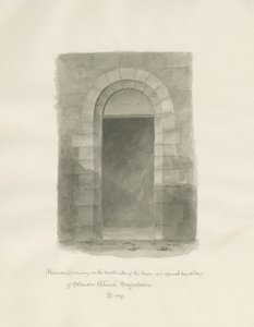 स्टैंडन चर्च का इंटीरियर: सीपिया ड्राइंग, 24 मई 1847 (ड्राइंग) द्वारा जॉन बकलर