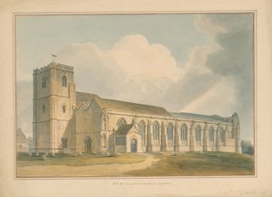 ऑक्सफ़ोर्डशायर - डोरचेस्टर चर्च, 1803 द्वारा जॉन बकलर
