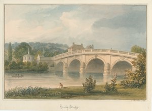 ऑक्सफोर्डशायर - टेम्स ब्रिज, 1826 में हेनले द्वारा जॉन बकलर