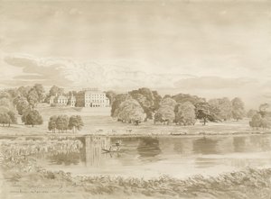 पटशूल हाउस: सेपिया वॉश ड्राइंग, 26 अगस्त 1820 द्वारा जॉन बकलर