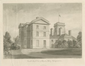 रैंटन एब्बे [Priory]: सीपिया ड्राइंग, 1842 द्वारा जॉन बकलर