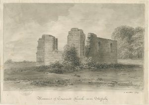 स्टैफोर्ड - क्रिसवेल चैपल: सीपिया ड्राइंग, 1837 द्वारा जॉन बकलर