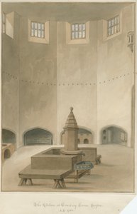 ससेक्स - काउड्रे हाउस - इंटीरियर ऑफ़ किचन, 1830 द्वारा जॉन बकलर