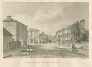 वॉस्टरशायर - द्रोइटविच - जॉर्ज इन: सीपिया ड्राइंग, 1833 द्वारा जॉन बकलर
