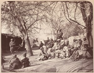जलालाबाद शहर में एक सड़क दृश्य, 1878 द्वारा जॉन बर्क