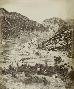 1878-79 के पियवार कोटाल के सामने के हमले से मार्ग का एक दृश्य