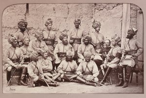 ब्रिटिश और मूलनिवासी अधिकारी, बंगाल कैवेलरी की तीसरी रेजीमेंट द्वारा जॉन बर्क