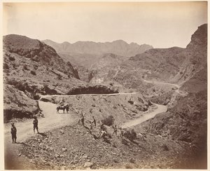 रानी की खुद की मद्रास सैपर्स एंड माइनर्स, 1878 सरका द्वारा बनाई गई सड़क दिखाती हुई लांदी कोटल दर्रा