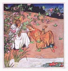 हल्के से प्यार, 1920 के गार्डन (भारत से अन्य गीत), 1920 से चित्रण द्वारा जॉन बयम लिस्टन शॉ