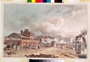 फ्रंट स्ट्रीट, सेंट लुइस, मिसौरी, 1840