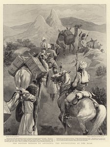 ब्रिटिश मिशन टू एबिसिनिया, रोड की कठिनाइयों