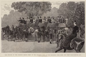 कोचिंग सीजन की शुरुआत, मैगज़ीन में कोचिंग क्लब की बैठक, हाइड पार्क, पहला कोच बंद