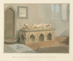 एसेक्स - इयरल्स कॉलन चर्च - स्मारक, 1824 द्वारा जॉन चेसेल बकलर