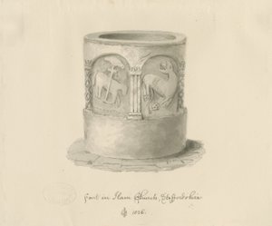 हैम चर्च में फॉन्ट, 1826 द्वारा जॉन चेसेल बकलर