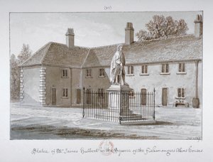 जेम्स हुलबर्ट की प्रतिमा, सेंट पीटर अस्पताल, साउथवार्क, लंदन, 1827। द्वारा जॉन चेसेल बकलर