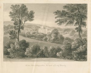 वूटन लॉज: सीपिया ड्राइंग, 1841