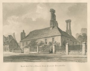 वोरसेस्टरशायर - द्रोइटविच - स्टेयर्स कोर्ट: सीपिया ड्राइंग, 1833