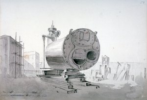 स्टीम मशीन, न्यू रोड, इस्लिंगटन, लंदन, 1808 द्वारा जॉन क्लाउड नटेस
