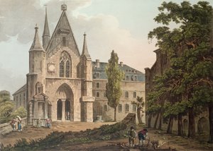 पेरिस में कॉलेज डी नवरे, आई। हिल, 1809 (एक्वाटिंट) द्वारा उत्कीर्ण
