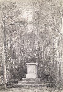 सेनोटुआ को सर जोशुआ रेनॉल्ड्स कोएलियर्टन हॉल, लीसेस्टरशायर, 1823 (पेंसिल ड्राइंग) में द्वारा जॉन कांस्टेबल