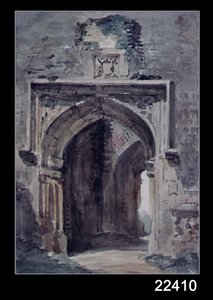 ईस्ट बर्घोल्ट चर्च: साउथ आर्काइव ऑफ़ द रुएन्ड टॉवर, 1806 द्वारा जॉन कांस्टेबल