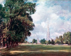 लोअर मार्श क्लोज़, 1820 से सैलिसबरी कैथेड्रल द्वारा जॉन कांस्टेबल