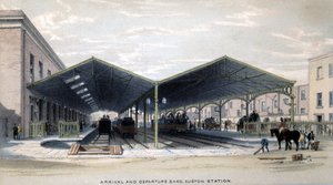 आगमन और प्रस्थान शेड, लंदन, 1839 द्वारा जॉन कुक बोर्न