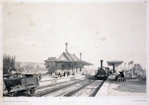 पैंगबॉर्न स्टेशन, 1846 द्वारा जॉन कुक बोर्न
