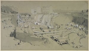 पार्क स्ट्रीट, कैमडेन टाउन, 17 सितंबर 1836 (कलम और स्याही और कागज पर धोना) द्वारा जॉन कुक बोर्न