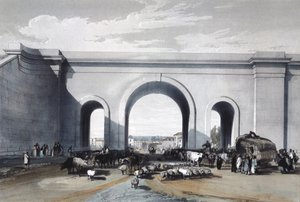 1846 में विल्पीशायर के चिपेनहम में रेलवे ब्रिज द्वारा जॉन कुक बोर्न
