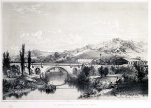 सेंट जेम्‍स ब्रिज और स्‍टेशन, बाथ, 1846