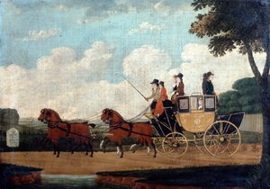 द रॉयल मेल कोच, चेम्सफोर्ड से लंदन, 1799।