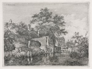 न्यू मिल्स, 1813 का मोर्चा। द्वारा जॉन क्रोम