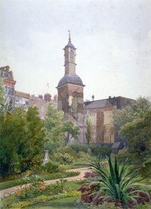 चर्च ऑफ सेंट बोटोल्फ, एल्डर्सगेट, लंदन शहर, 1886 का टॉवर द्वारा जॉन क्रोथर