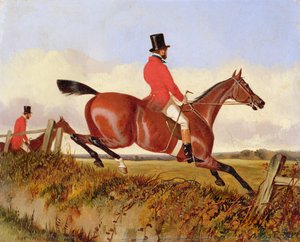 फॉक्सहंटिंग: क्लियरिंग ए बैंक, c.1840 (बोर्ड पर तेल)