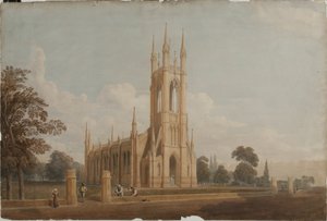 सेंट थॉमस चर्च के लिए डिजाइन, c.1826 द्वारा जॉन डॉब्सन