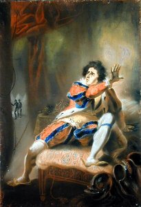 जॉन फिलिप केम्बले (1757-1823) - शेक्सपियर के रिचर्ड III (वेल्लम पर पेस्टल)