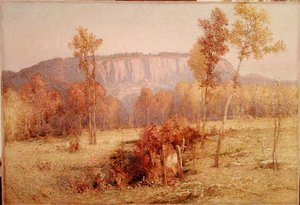 ईस्ट रॉक, न्यू हेवन, c.1901 (कैनवास पर तेल)