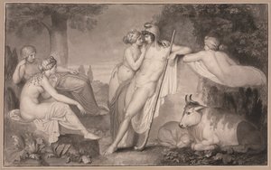 पेरिस और ओएनोन, 1791। द्वारा जॉन फ्लैक्समैन