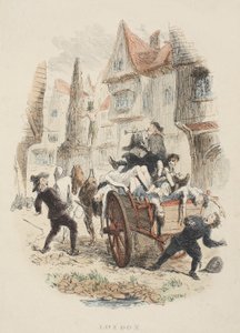 विलियम हैरिसन Ainsworth, पब द्वारा पुराने सेंट पॉल से शीर्षक पृष्ठ। 1855 (हाथ के रंग का उत्कीर्णन) द्वारा जॉन फ्रैंकलिन