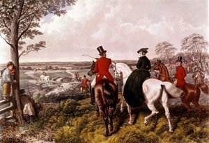फॉक्स हंट प्रिंट के लिए विभाग जॉन फ्रेडरिक हेरिंग (1795-1865) 1870 निजी संग्रह द्वारा जॉन फ्रेडरिक हेरिंग सीनियर