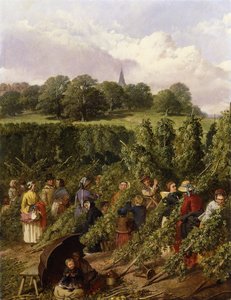 द हॉप पिकर, 1855 द्वारा जॉन फ्रेडरिक हेरिंग सीनियर