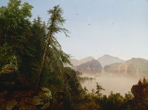हडसन के साथ, 1852। द्वारा जॉन फ्रेडरिक केंसेट