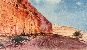 यरूशलेम। - द टेम्पल एरिया का ट्रिपल गेट, 1902। द्वारा जॉन फुललीवे