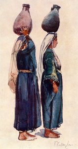 सीरियन किसान महिलाओं का अध्ययन, 1902। द्वारा जॉन फुललीवे