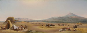 1868 में रोमन कैम्पागना पर हार्वेस्ट।