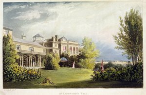 1824 में प्रकाशित एकरमैन की &39;रिपोजिटरी ऑफ़ आर्ट्स&39; से सेंट लियोनार्ड्स हिल द्वारा जॉन गेंडल