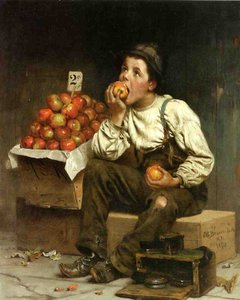 ए बॉय ईटिंग सेब, 1878