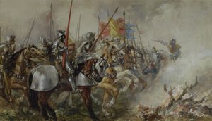 एगिनकोर्ट की लड़ाई में किंग हेनरी वी, 1415