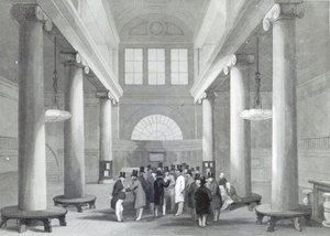 हेनरी मेलविले द्वारा उत्कीर्ण स्टॉक एक्सचेंज, c.1842 द्वारा जॉन गिल्बर्ट